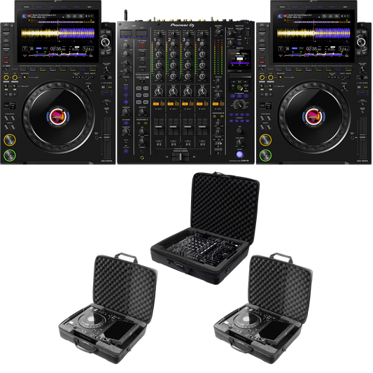 DJ Performance Bundle: 2× CDJ-3000X + DJM-A9 with EVA Cases