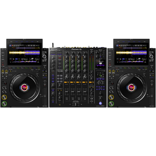 Professional DJ Set – 2× CDJ-3000X Players & DJM-A9