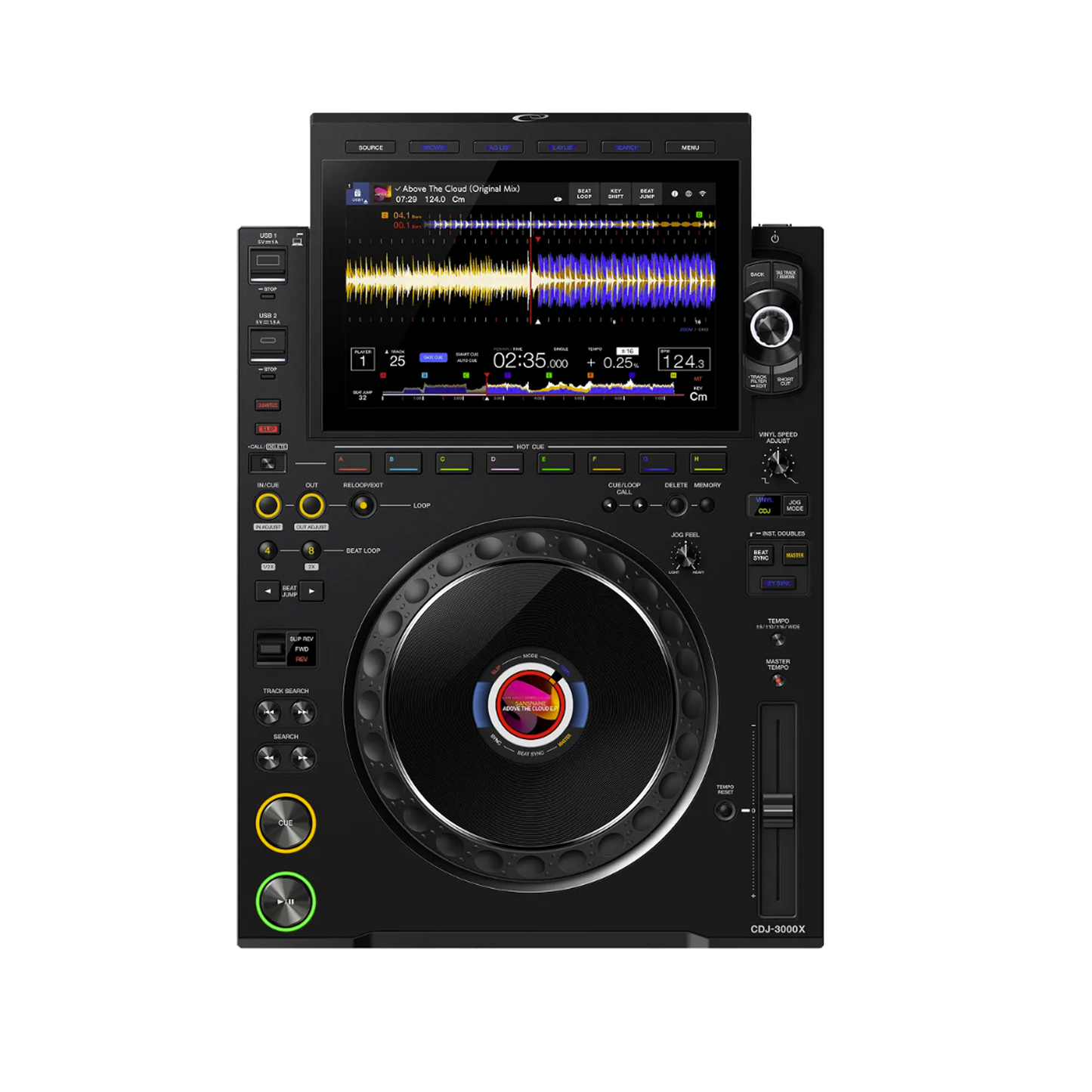 AlphaTheta CDJ-3000X Professional DJ Player (Black)